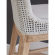 Mesh Counter Stool in White Speckle Rope & Fabric on Gray Wood 6853CS.WHT/WHT/NG