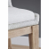Mesh Counter Stool in White Speckle Rope & Fabric on Gray Wood 6853CS.WHT/WHT/NG