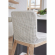 Mesh Counter Stool in White Speckle Rope & Fabric on Gray Wood 6853CS.WHT/WHT/NG