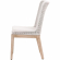Mesh Dining Chair in White Speckle Rope & Fabric & Gray Wood 6854.WHT/WHT/NG (Set of 2)