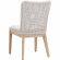 Mesh Dining Chair in White Speckle Rope & Fabric & Gray Wood 6854.WHT/WHT/NG (Set of 2)