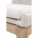 Mesh Dining Chair in White Speckle Rope & Fabric & Gray Wood 6854.WHT/WHT/NG (Set of 2)
