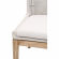 Mesh Dining Chair in White Speckle Rope & Fabric & Gray Wood 6854.WHT/WHT/NG (Set of 2)