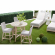 Mesh Outdoor Counter Stool in Taupe & White Rope, Gray Fabric & Wood 6853CS.WTA/PUM/GT