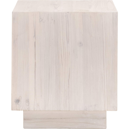 Montauk End Table in White Wash Pine