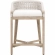 Montecito Counter Stool in White Speckle Rope, Pearl Fabric & Gray Wood 6795CS.WHT/LPPRL/NG