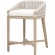 Montecito Counter Stool in White Speckle Rope, Pearl Fabric & Gray Wood 6795CS.WHT/LPPRL/NG