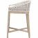 Montecito Counter Stool in White Speckle Rope, Pearl Fabric & Gray Wood 6795CS.WHT/LPPRL/NG