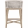 Montecito Counter Stool in White Speckle Rope, Pearl Fabric & Gray Wood 6795CS.WHT/LPPRL/NG
