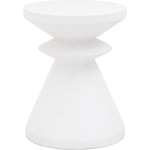 Pawn Accent Table in Ivory Sealed Concrete 4612.IVO