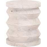 Pier Accent End Table in White Wash Reclaimed Pine