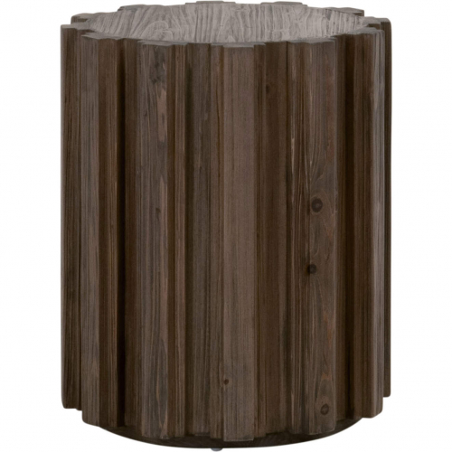 Roma Accent Side Table in Reclaimed Drift Brown Pine 8107.DB-PNE