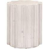 Roma Accent End Table in White Wash Reclaimed Pine 8107.WW-PNE