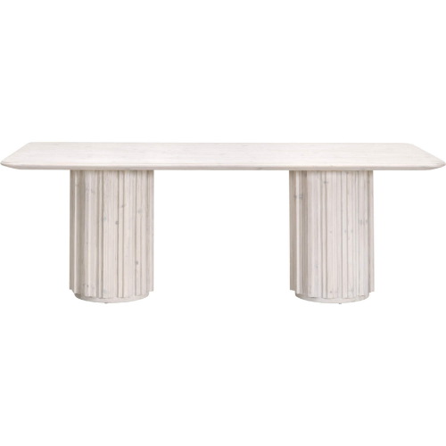 Roma 86" Dining Table in White Wash Reclaimed Pine