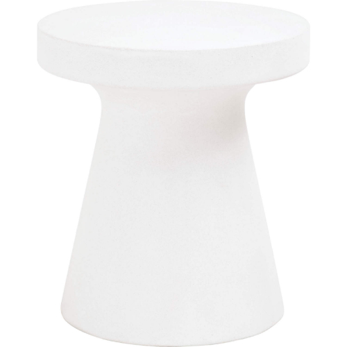 Tack Accent Table in Ivory Concrete