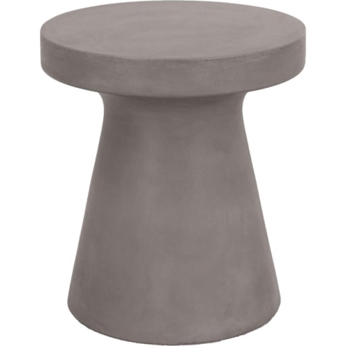 Tack End Table in Slate Grey Sealed Concrete