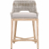 Tapestry Counter Stool in Taupe & White Rope & Grey Fabric 6850CS.WTA/PUM/NG