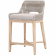 Tapestry Counter Stool in Taupe & White Rope & Grey Fabric 6850CS.WTA/PUM/NG