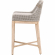Tapestry Counter Stool in Taupe & White Rope & Grey Fabric 6850CS.WTA/PUM/NG
