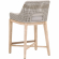 Tapestry Counter Stool in Taupe & White Rope & Grey Fabric 6850CS.WTA/PUM/NG