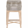 Tapestry Counter Stool in Taupe & White Rope & Grey Fabric 6850CS.WTA/PUM/NG
