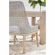 Tapestry Dining Chair in Taupe & White Rope & Grey 6850.WTA/PUM/NG (Set of 2)