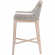 Tapestry Outdoor Bar Stool in Taupe & White Rope on Gray Teak 6850BS.WTA/PUM/GT