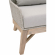 Tapestry Outdoor Club Chair in Taupe & White Rope on Gray Teak 6851.WTA/PUM/GT