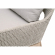 Tapestry Outdoor Club Chair in Taupe & White Rope on Gray Teak 6851.WTA/PUM/GT