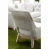 Tapestry Outdoor Club Chair in Taupe & White Rope on Gray Teak 6851.WTA/PUM/GT