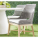 Tapestry Outdoor Dining Chair in Dove Grey & White Rope 6850.DOV/WHT/GT (Set of 2)