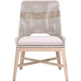 Tapestry Outdoor Dining Chair in Taupe & White Rope 6850.WTA/PUM/GT (Set of 2)