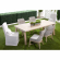 Tapestry Outdoor Dining Chair in Taupe & White Rope 6850.WTA/PUM/GT (Set of 2)