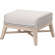 Tapestry Outdoor Ottoman in Gray Teak, Taupe & White 6851FS.WTA/PUM/GT