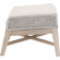 Tapestry Outdoor Ottoman in Gray Teak, Taupe & White 6851FS.WTA/PUM/GT