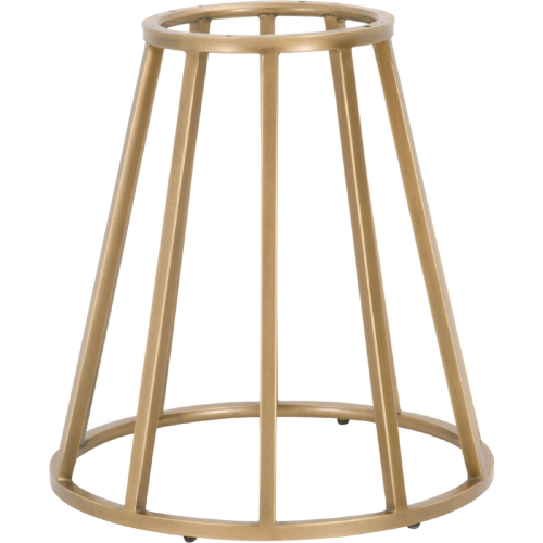 Turino Round Dining Table Base in Brushed Gold Metal