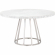 Turino 54" Round Dining Table Top in White Carrera Marble 6059.WHT