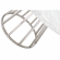 Turino 54" Round Dining Table Top in White Carrera Marble 6059.WHT