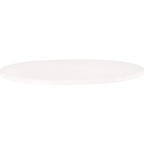 Turino 54" Round Dining Table Top in White Concrete