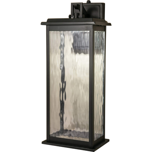 Weymouth Outdoor LED Wall Mount Light in Gun Metal & Glass