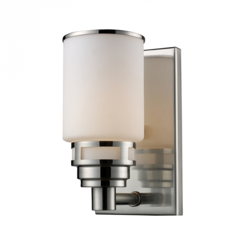 Bryant 1 Light Bath Vanity Fixture in Satin Nickel