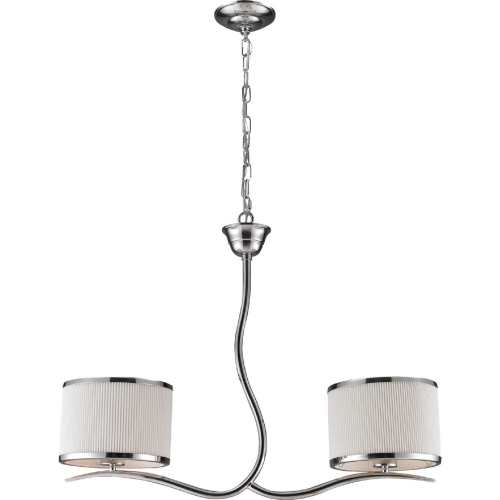 Annika 2 Light Linear Chandelier in Polished Chrome