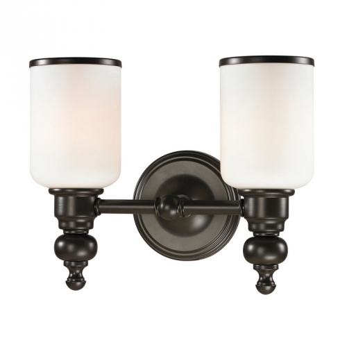 Bristol 2 Light Bath Vanity Fixture in Oil Rubbed Bronze (LED)