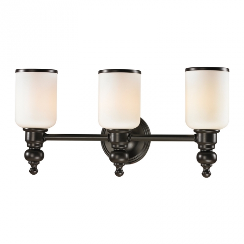 Bristol 3 Light Bath Vanity Fixture in Oil Rubbed Bronze