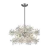 Snowburst 11 Light Chandelier in Polished Chrome & Crystals