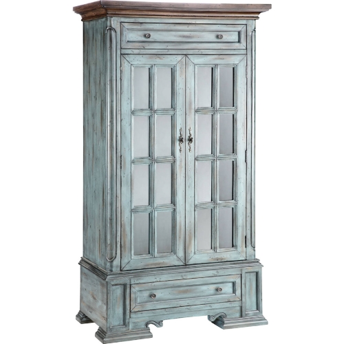 Hartford Cabinet in Moonstone Blue & Wood