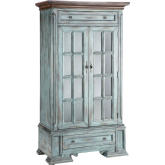 Hartford Cabinet in Moonstone Blue & Wood