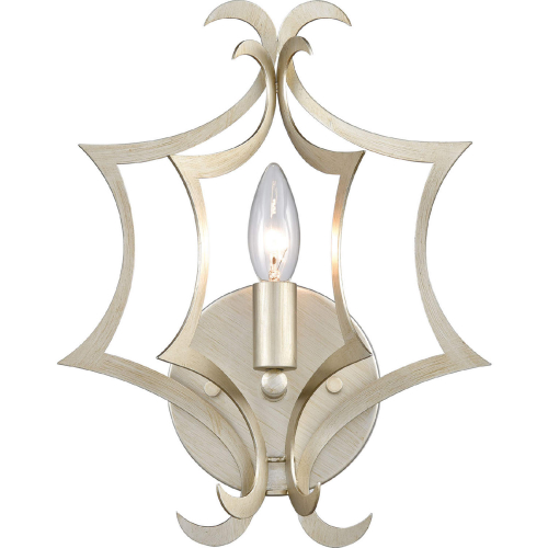 Delray 13"H 1 Light Wall Sconce in Aged Silver