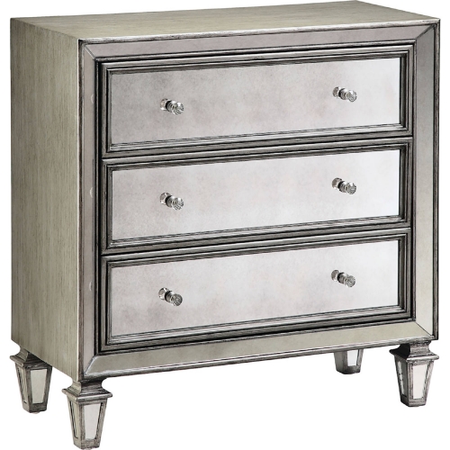 Lana Chest in Hand Painted Antique Silver & Gray