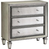 Lana Chest in Hand Painted Antique Silver & Gray